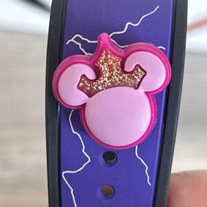 Disney Magic Bandits Minnie Princess Ears Hat PVC Charm for Magic Band Authentic